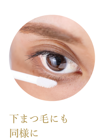 下まつ毛にも同様に
